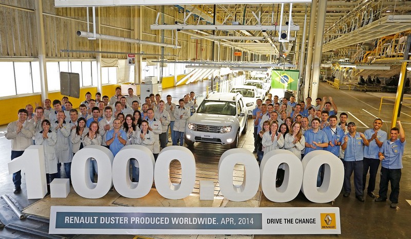 Milion vozidel Duster vyrobených za čtyři roky